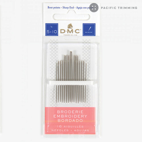 DMC Embroidery Needles Size 5 - 10