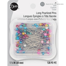 Load image into Gallery viewer, Dritz 1 1/2 Inch Long Pearlized Pins - 120pc

