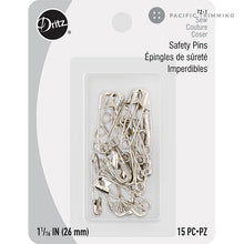 Load image into Gallery viewer, Dritz 1 1/16 Inch Safety Pins - 15pc
