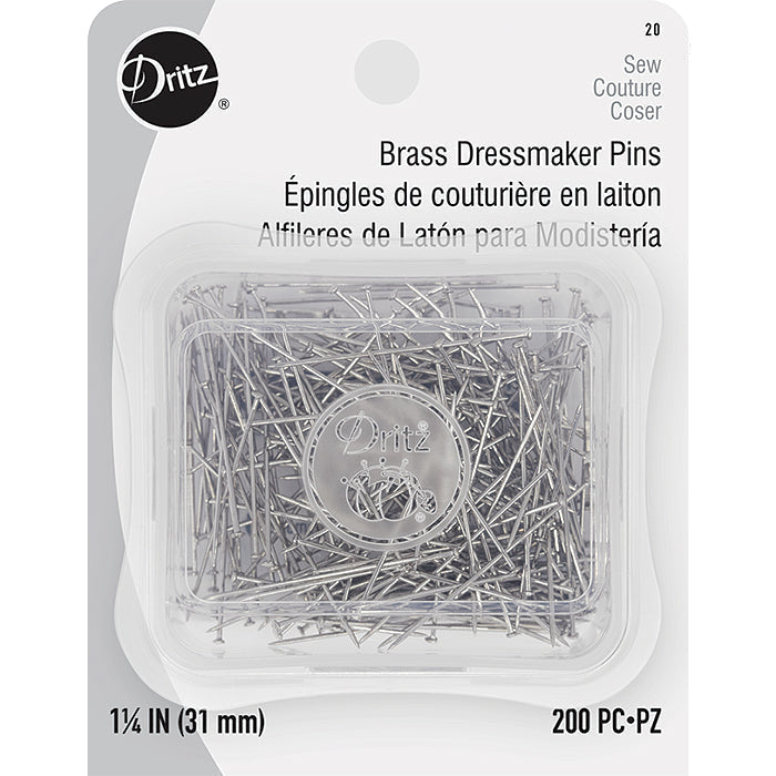 Dreddish Pin Dritz 1 1/4 Inch Brass Dressmaker Pins - 200pc – Pacific Trimming