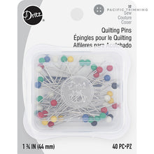 Load image into Gallery viewer, Dritz 1 3/4 Inch Quilting Pins - 40pc
