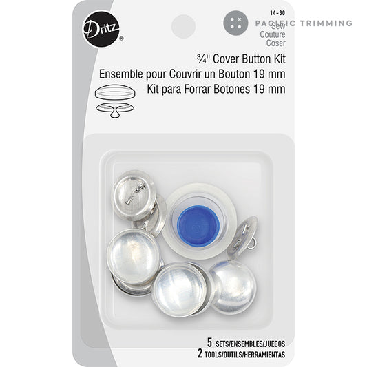 Dritz 3/4 Inch Cover Button Kit
