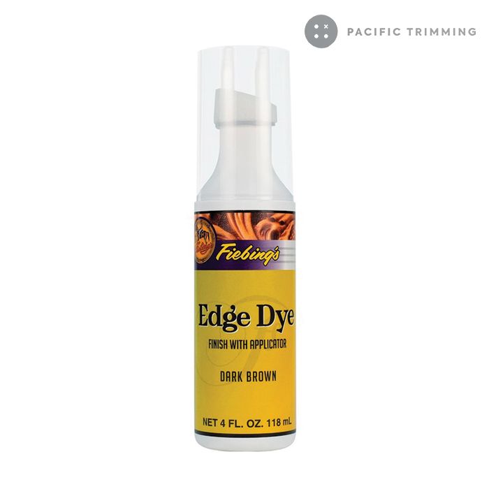 Fiebing's Edge Dye Finish with Applicator 4 oz Dark Brown