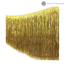 Load image into Gallery viewer, 4&quot;, 8&quot; Metallic Fringe Trim Multiple Colors
