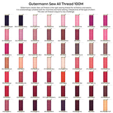 Load image into Gallery viewer, Gutermann Sew All Thread 100M #279 to #459
