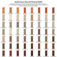 Load image into Gallery viewer, Gutermann Sew All Thread 100M #460 to #576
