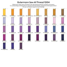 Load image into Gallery viewer, Gutermann Sew All Thread 100M #855 to #943
