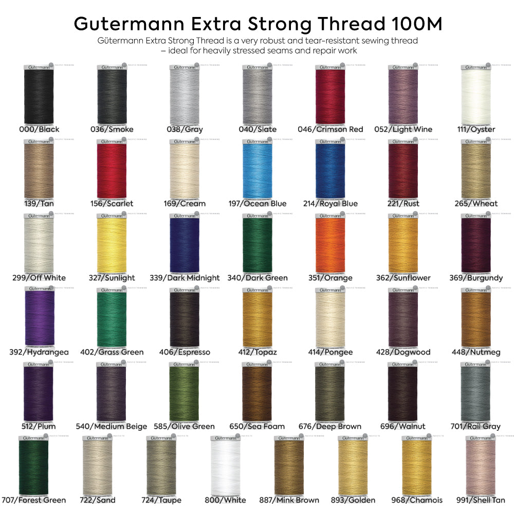 Gutermann Extra Strong Thread 100M Multiple Colors – Pacific Trimming
