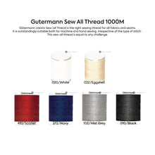 Load image into Gallery viewer, Gutermann Sew All Thread 1000M

