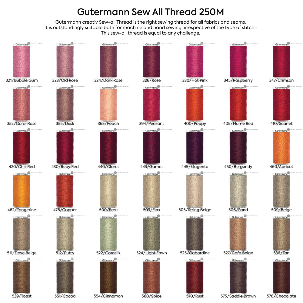 Gutermann Sew All Thread 500M 41 Colors