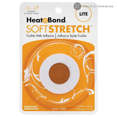 HeatnBond Soft Stretch Lite Iron-On Adhesive Tape, 5/8 in x 10 yds