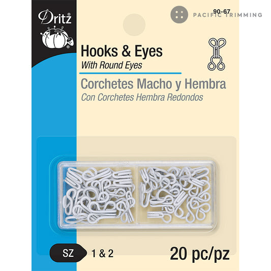 20x Hook and Eye Set Sew on Trousers Hooks &Bars Skirts Dress