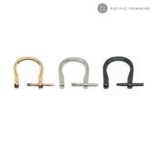 Load image into Gallery viewer, D Rings Screw in Shackle Horseshoe Multiple Colors and sizes
