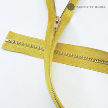 Load image into Gallery viewer, #5 Metallic Gold and Silver Metal Teeth Zipper
