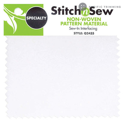 StitchnSew Pattern Material Non Woven Sew In Interfacing 58.5" White