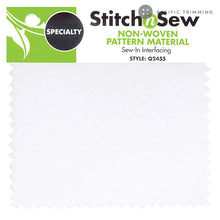 Load image into Gallery viewer, StitchnSew Pattern Material Non Woven Sew In Interfacing 58.5&quot; White

