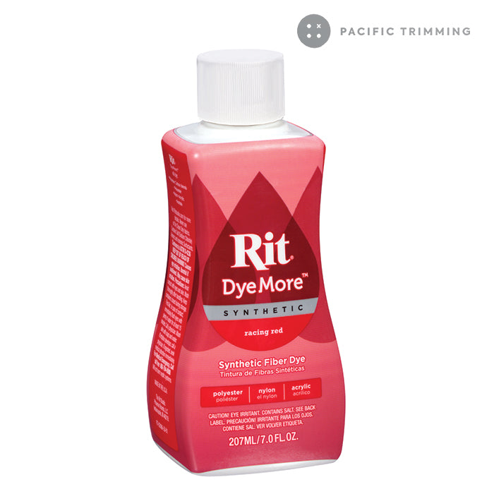 Synthetic Rit Dye More Liquid Fabric Dye Ultimate Synthetic Rit Dye  Accessories Kit Available in Multiple Colors 7 Ounces Racing Red 
