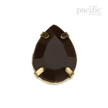 Load image into Gallery viewer, 3pcs of 40mm Sew-on Acrylic Rhinestone Pear W/Setting Black
