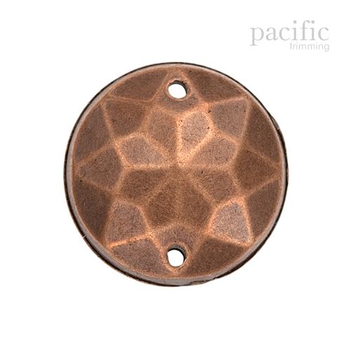 Acrylic Round Sew on Jewel 2 Sizes Antique Copper