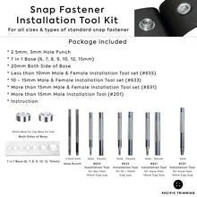Load image into Gallery viewer, Snap Fastener Installation Tool Kit Description
