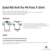 Load image into Gallery viewer, Solid Rib Knit for PK Polo T Shirt Descripiton
