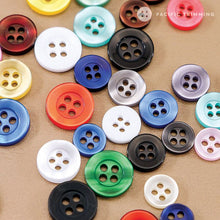 Load image into Gallery viewer, Color Standard Polyester 4 Hole Shirt Button
