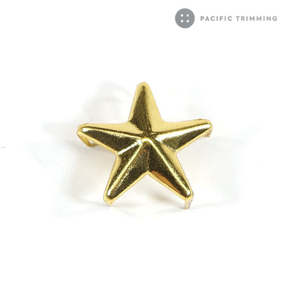 Star Shape Studs Nailheads Multiple Colors Gold