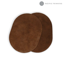 Load image into Gallery viewer, Dritz Suede Cowhide Elbow Patches dark Brown 2pc - Pacific Trimming

