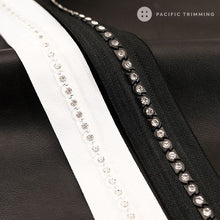 Load image into Gallery viewer, #10 Two Row Rhinestone Molded Plastic Zipper
