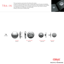 Load image into Gallery viewer, Cobrax Tra In Snap Fastener Button Description
