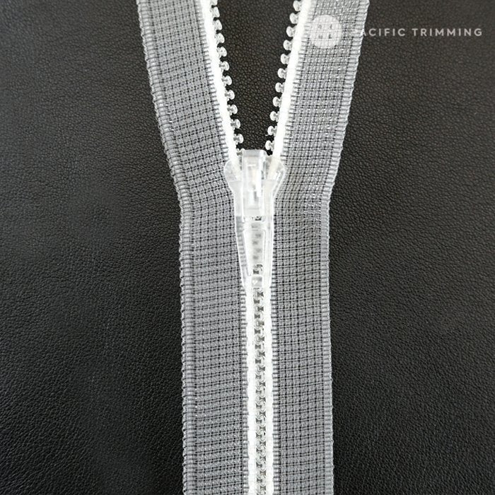 #5 Transparent Colorful Molded Plastic Zipper