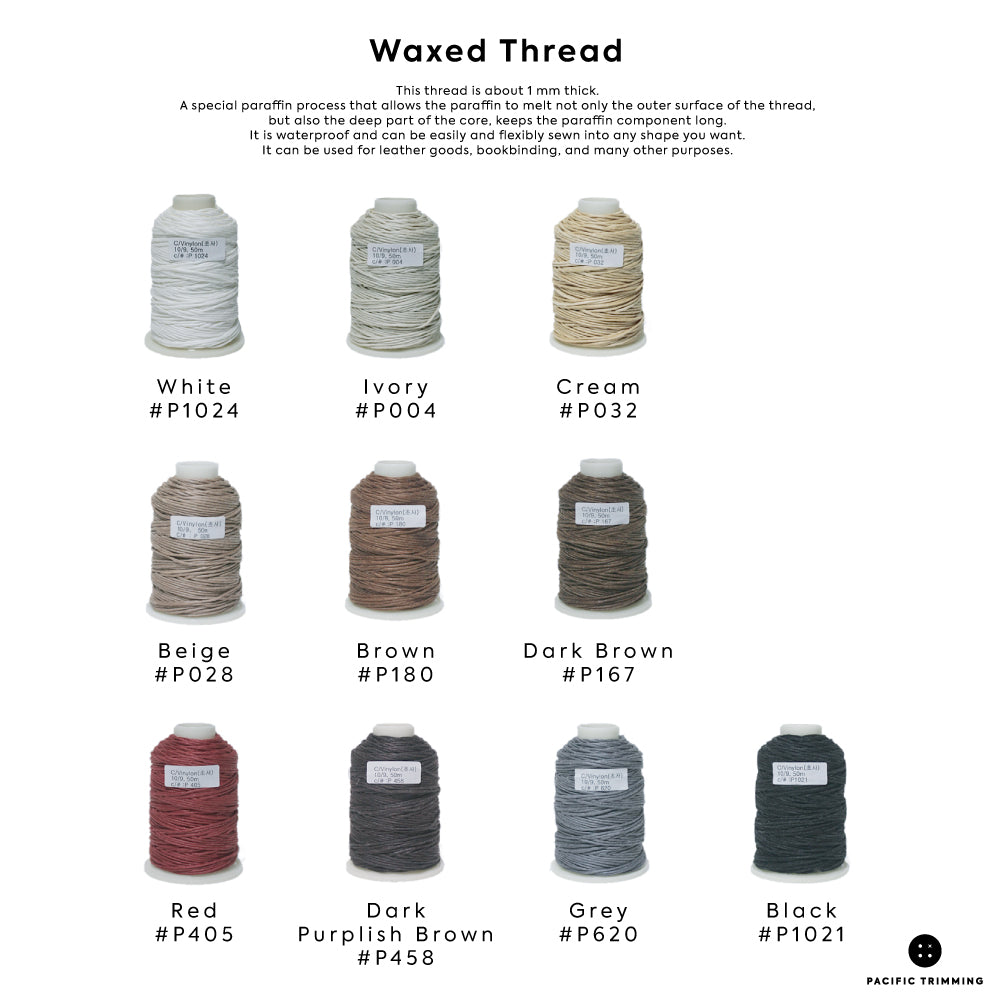 Waxed Thread Multiple Colors – Pacific Trimming
