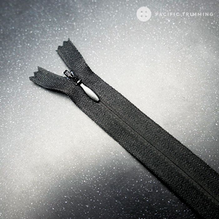 #2 White & Black Tape Invisible Zipper