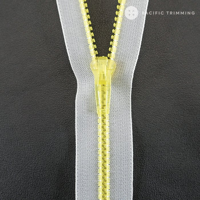 #5 Transparent Colorful Molded Plastic Zipper