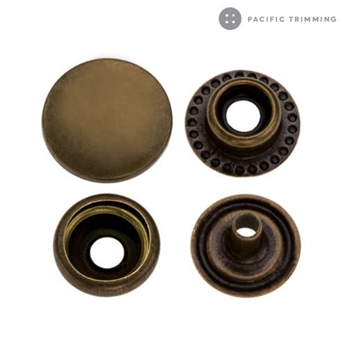 Premium Quality Standard Ring Snap Fastener Antique Brass