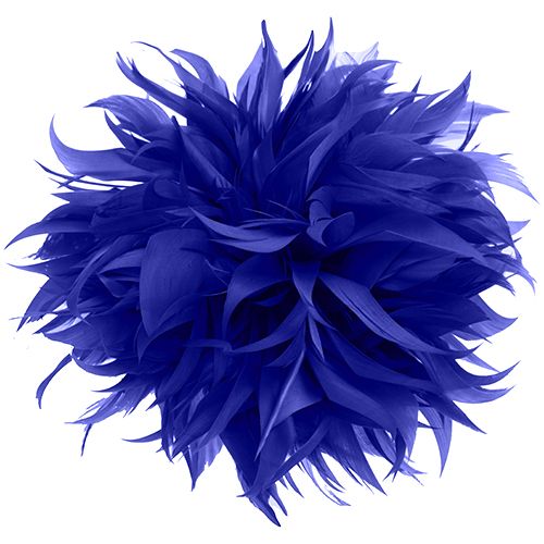 6.5 Inch Feather Applique Royal Blue
