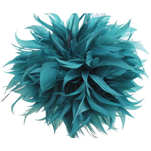 6.5 Inch Feather Applique Teal