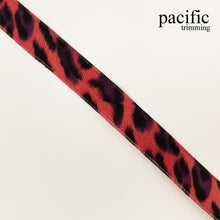 Load image into Gallery viewer, 0.88 Inch Animal Printed Trim Pink/Black
