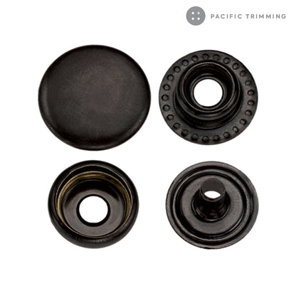 Premium Quality Standard Ring Snap Fastener Black