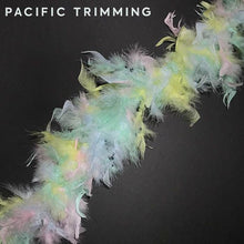 Load image into Gallery viewer, Colorful Chandelle Boa Feather Trim Pastel
