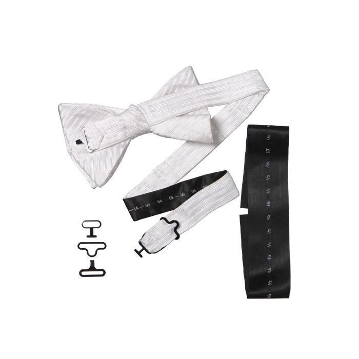 Bow Tie Hook & Eye with Label Set Black