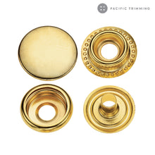 Load image into Gallery viewer, Premium Quality Standard Ring Snap Fastener Gold
