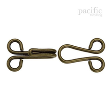 Load image into Gallery viewer, Hook &amp; Eye Antique Brass Multiple Sizes
