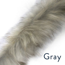 Load image into Gallery viewer, 4 Inch Faux Fur Trim Gray
