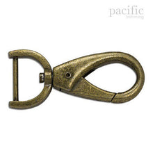 Load image into Gallery viewer, 1 Inch Push Gate Swivel Antique Brass
