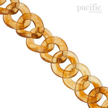 Load image into Gallery viewer, Acrylic Round Chain Golden Brown
