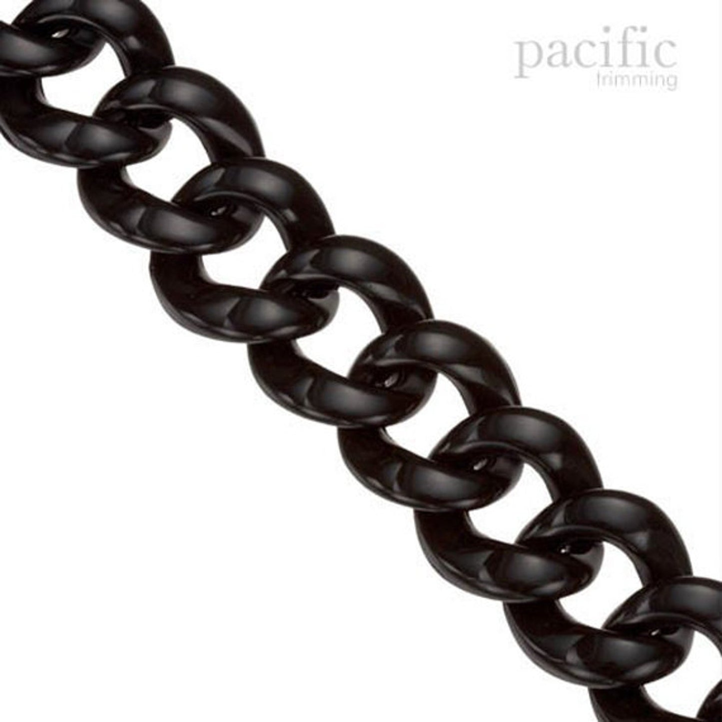 Acrylic Round Chain Black