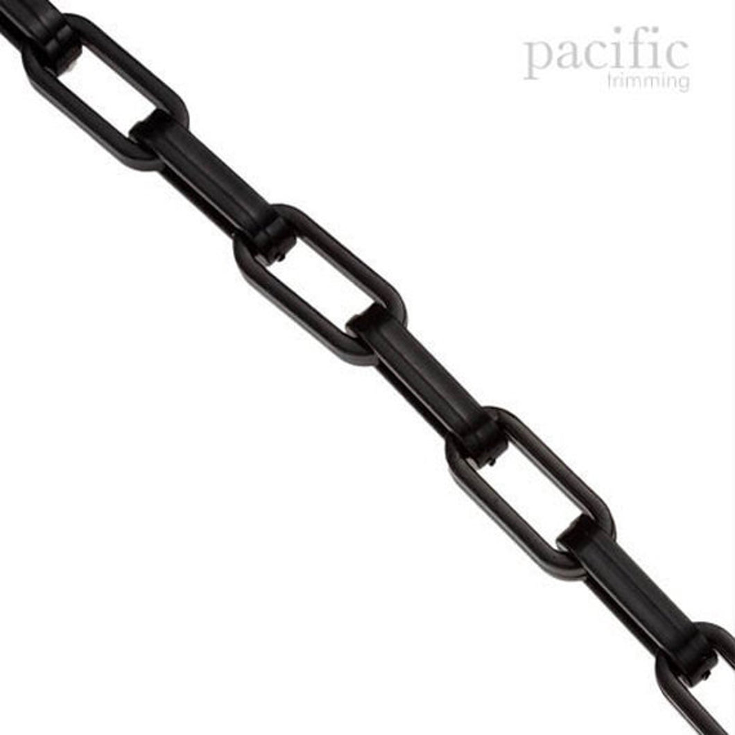 Acrylic Flat Chain Black
