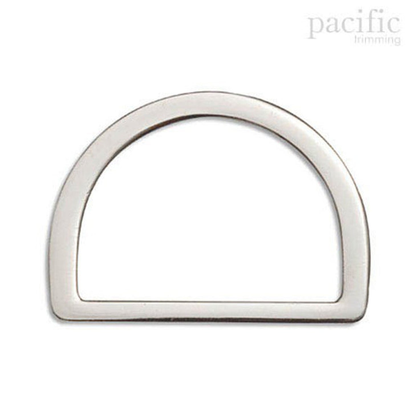 Metal D-Ring B-Style Silver Multiple Sizes