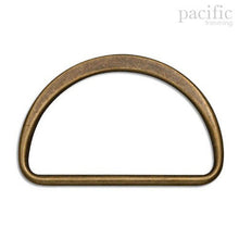 Load image into Gallery viewer, Metal D-Ring A-Style Antique Brass Multiple Sizes
